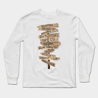 MASH 4077th Sign Post Long Sleeve T-Shirt